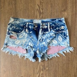 Free people jean shorts